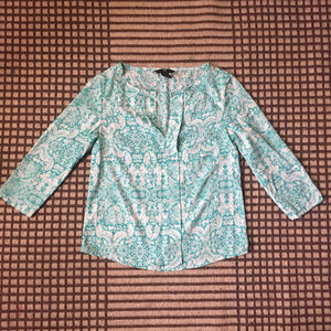 H&M long sleeve print blouse